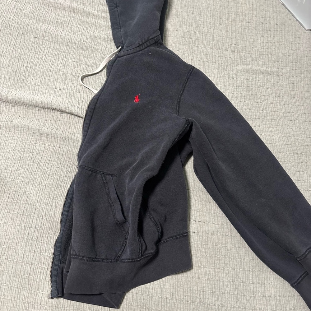 Ralph Lauren Black Hoodie with Yellow Tag